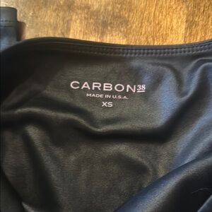 Carbon38 Black Performance Wear Legging in Takara Shine